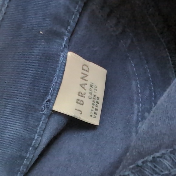 J Brand Navy Blue Midrise Vesper Capri Skinny Leg Size 28 - Picture 7 of 8